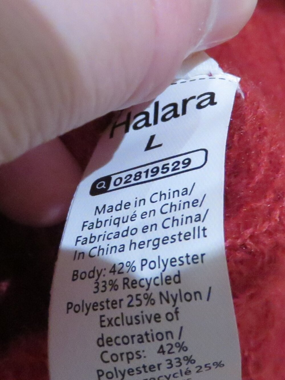 HALARA Sheer V Neck Long Sleeve Work Sweater-Front and Back Wearable Rose Bud - Picture 16 of 16